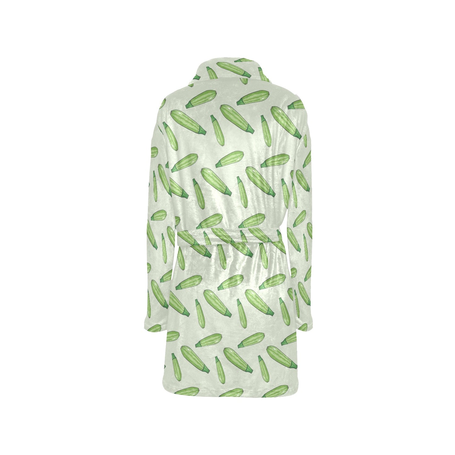 Zucchini Print Design LKS302 Women's Fleece Robe