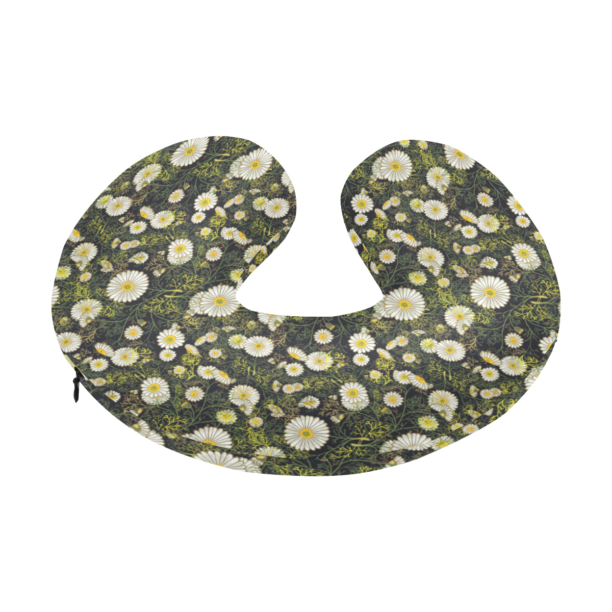 Daisy Pattern Print Design 03 U-Shaped Travel Neck Pillow
