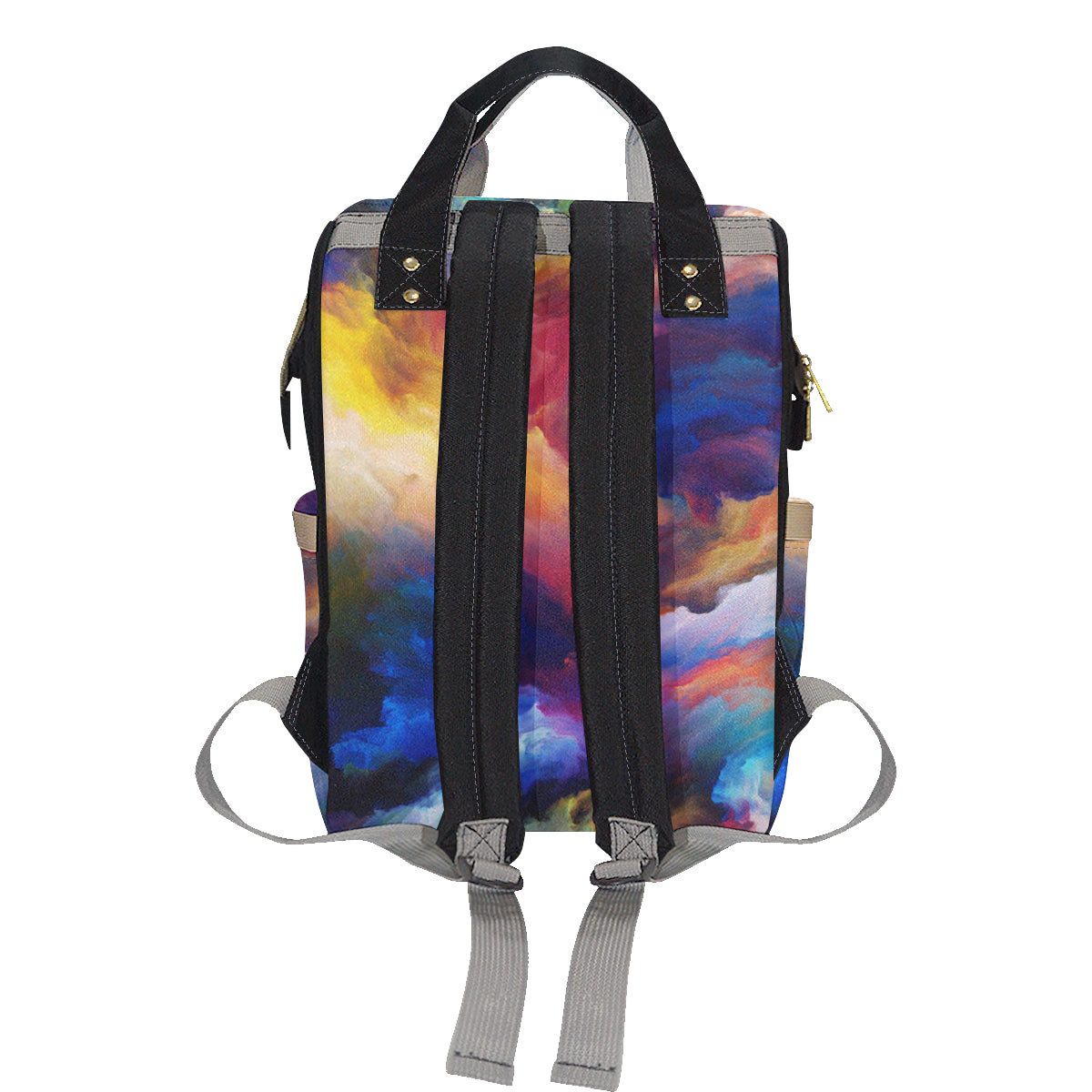 Vortex Twist Swirl Water Color Design Diaper Bag Backpack