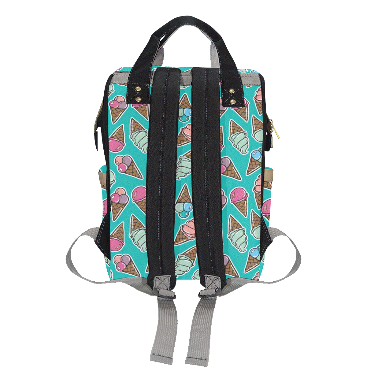 Ice Cream Pattern Print Design IC01 Diaper Bag Backpack