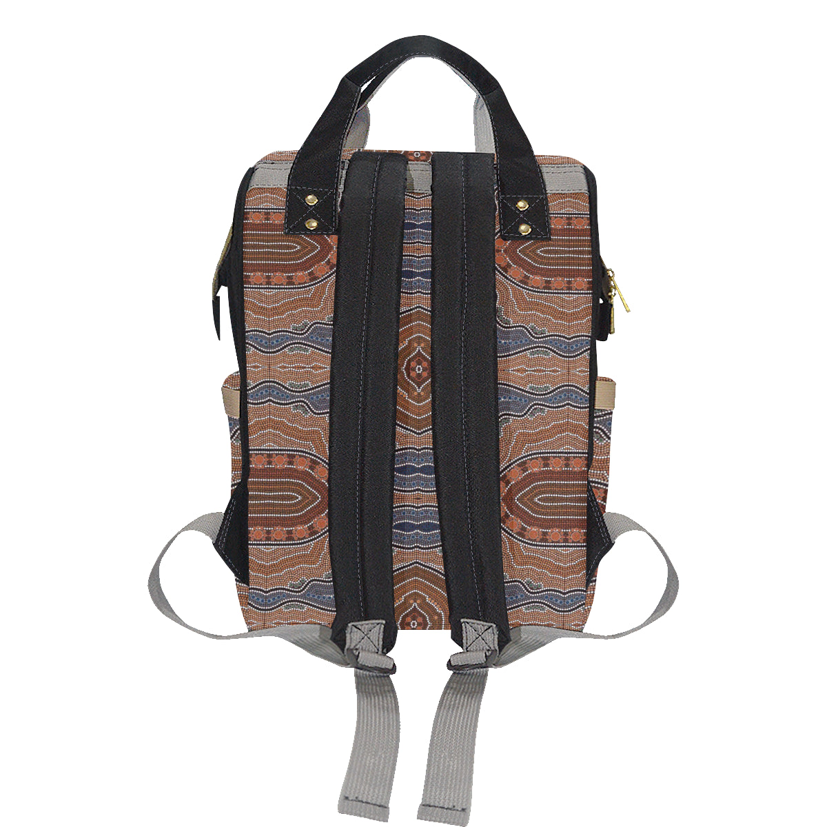 Aboriginal Pattern Print Design 01 Diaper Bag Backpack