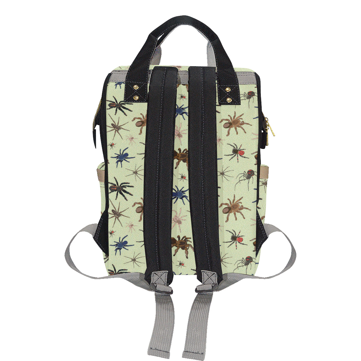 Tarantula Pattern Print Design 02 Diaper Bag Backpack
