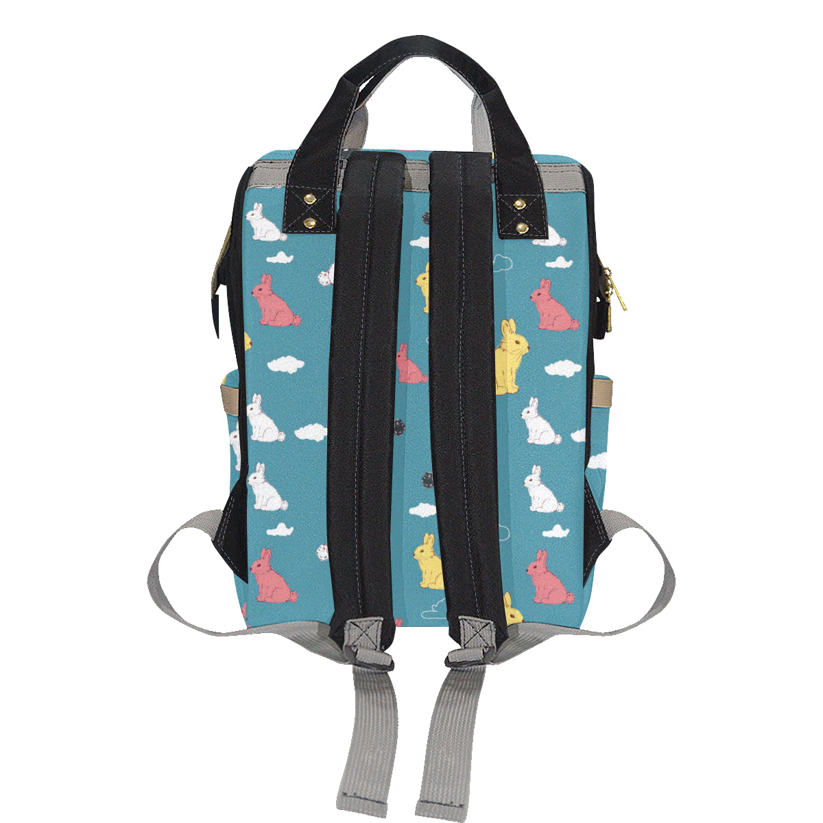 Rabbit Pattern Print Design RB014 Diaper Bag Backpack