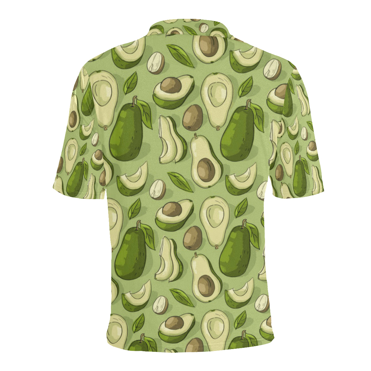 Avocado Pattern Print Design AC03 Men Polo Shirt