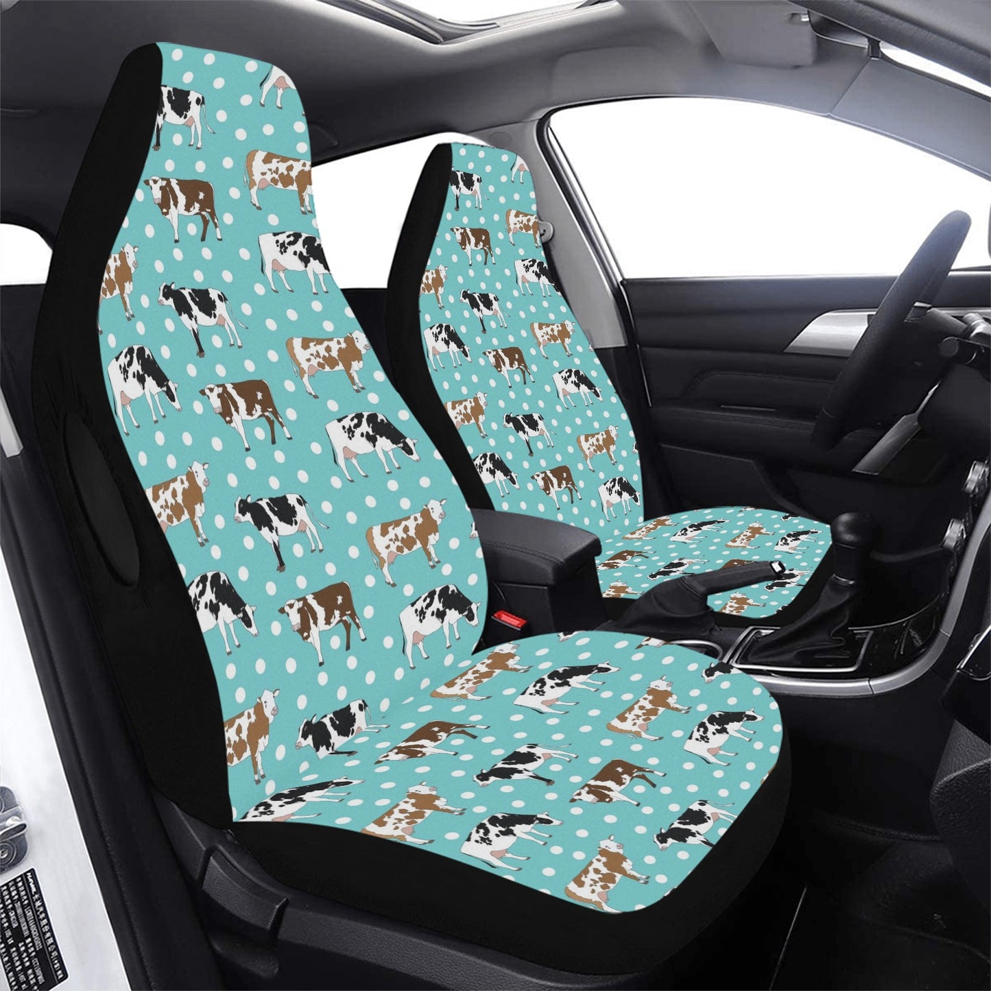 Cattle Print Design LKS405 Car Seat Covers