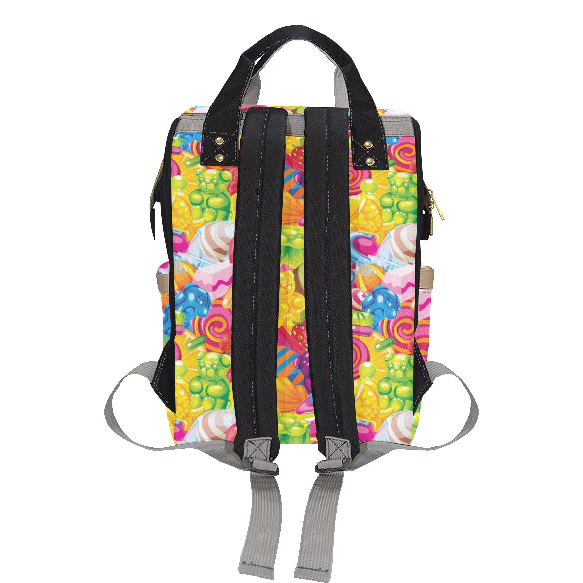 Candy Pattern Print Design CA01 Diaper Bag Backpack