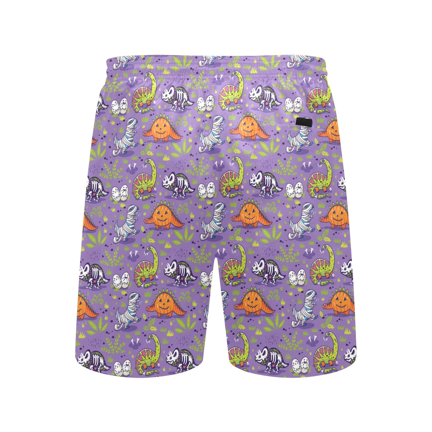 Zombie Dinosaur Print Design LKS302 Men's Swim Trunks Beach Shorts