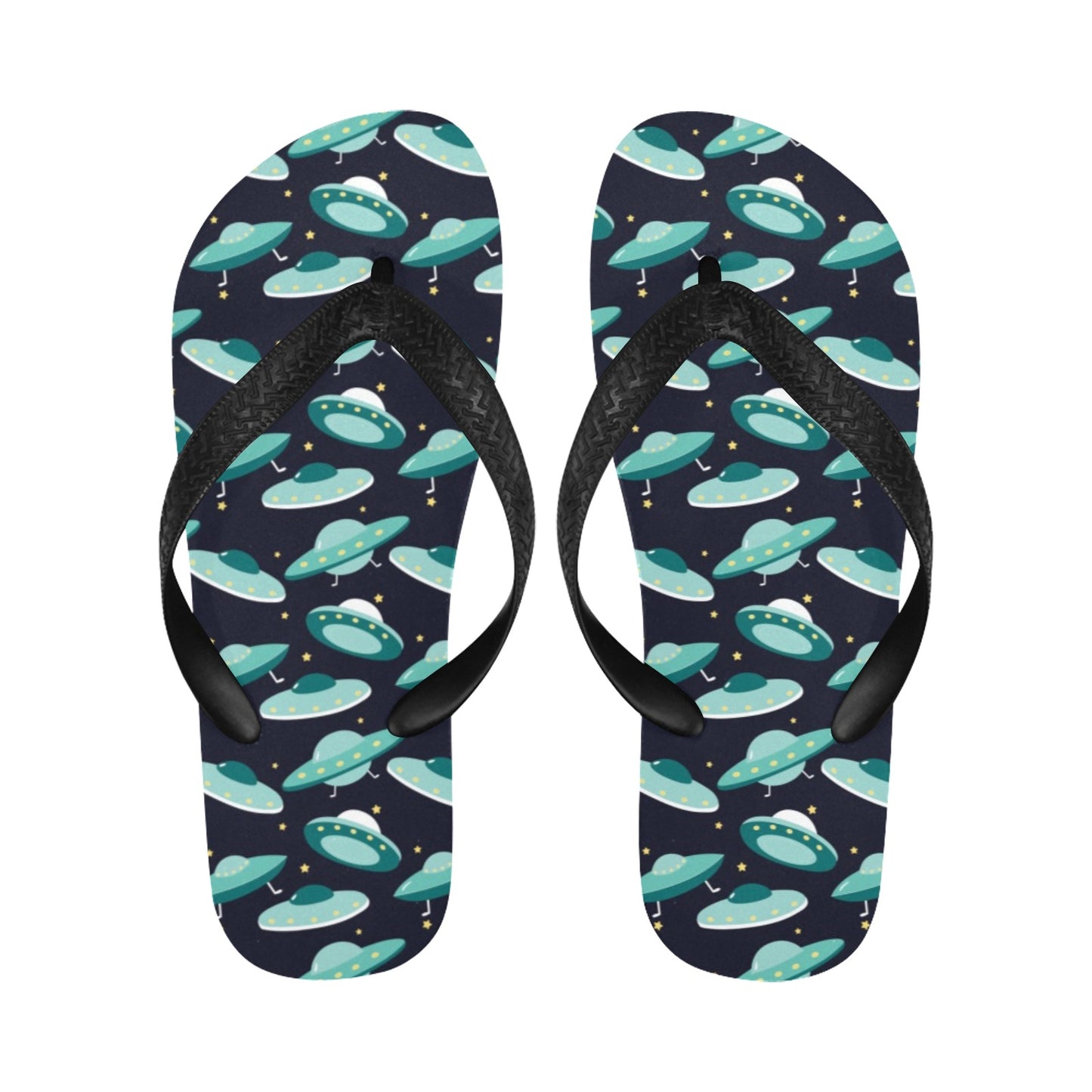 UFO Print Design LKS304 Flip Flops
