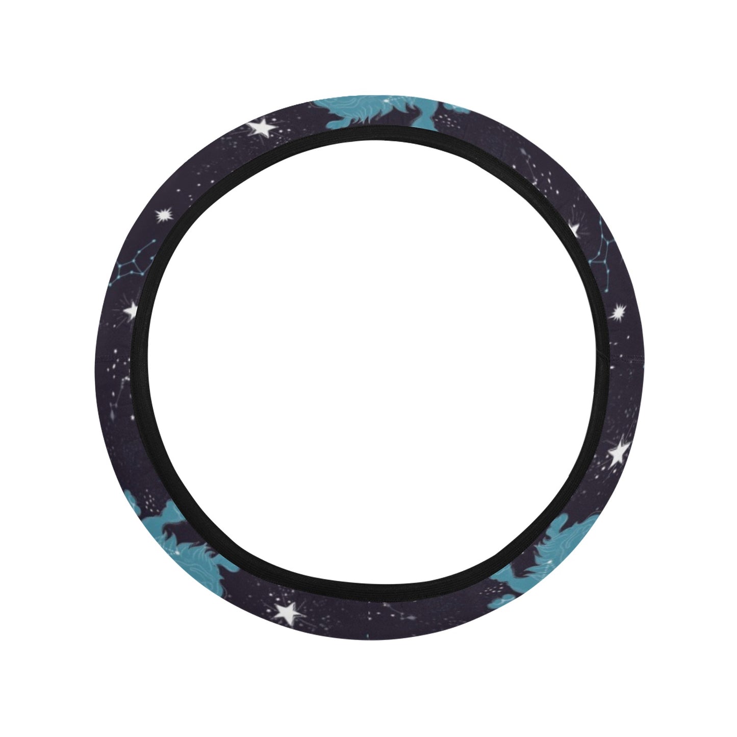 Zodiac Print Design LKS303 Steering Wheel Cover with Elastic Edge