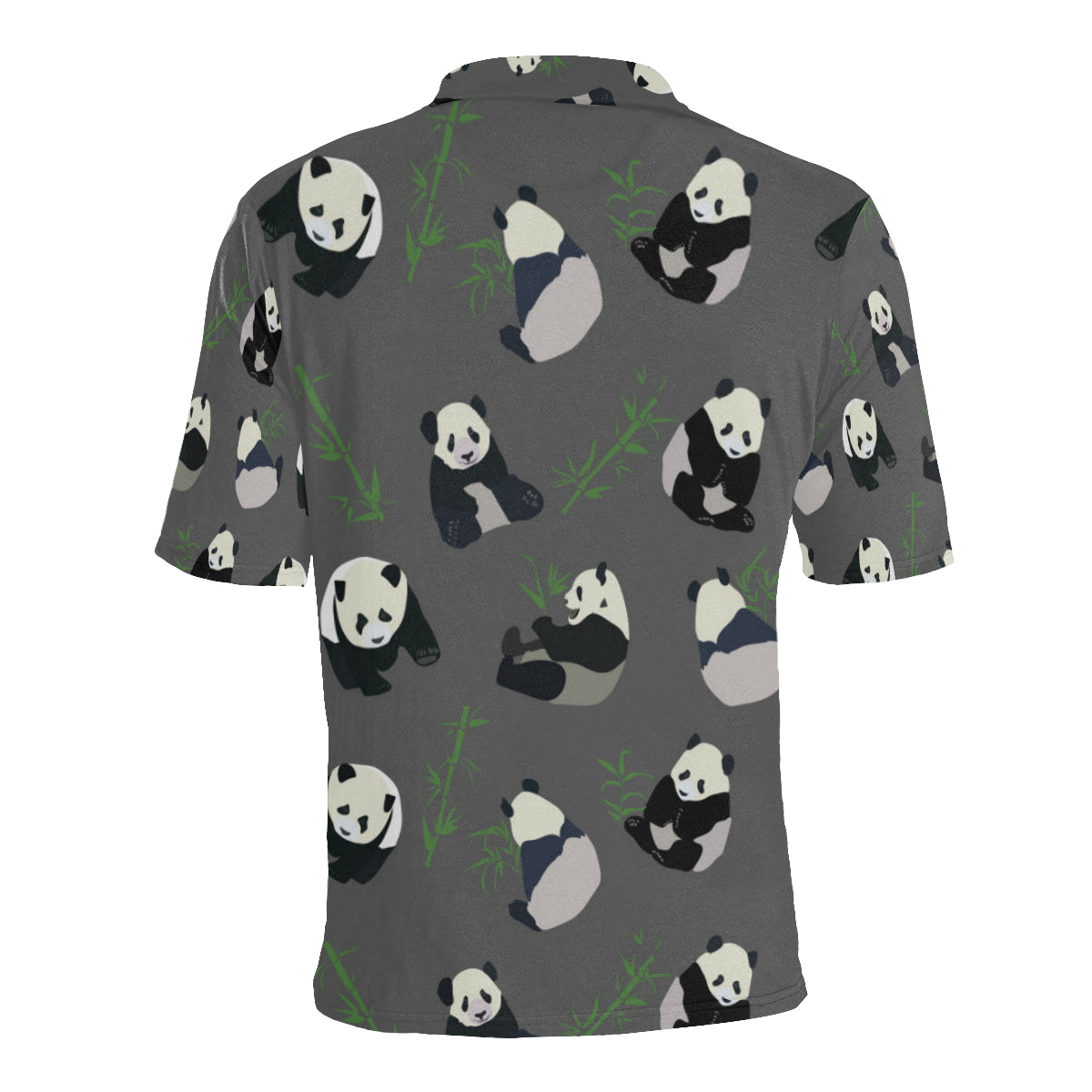 Panda Pattern Print Design A06 Men Polo Shirt