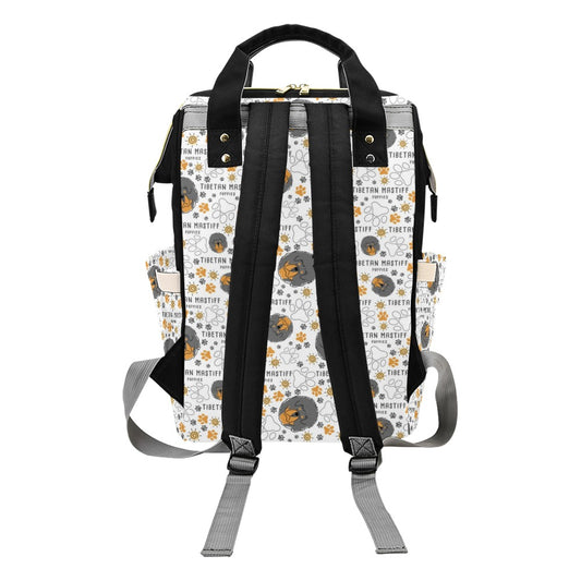 Tibetan Mastiffs Print Design LKS302 Diaper Bag Backpack