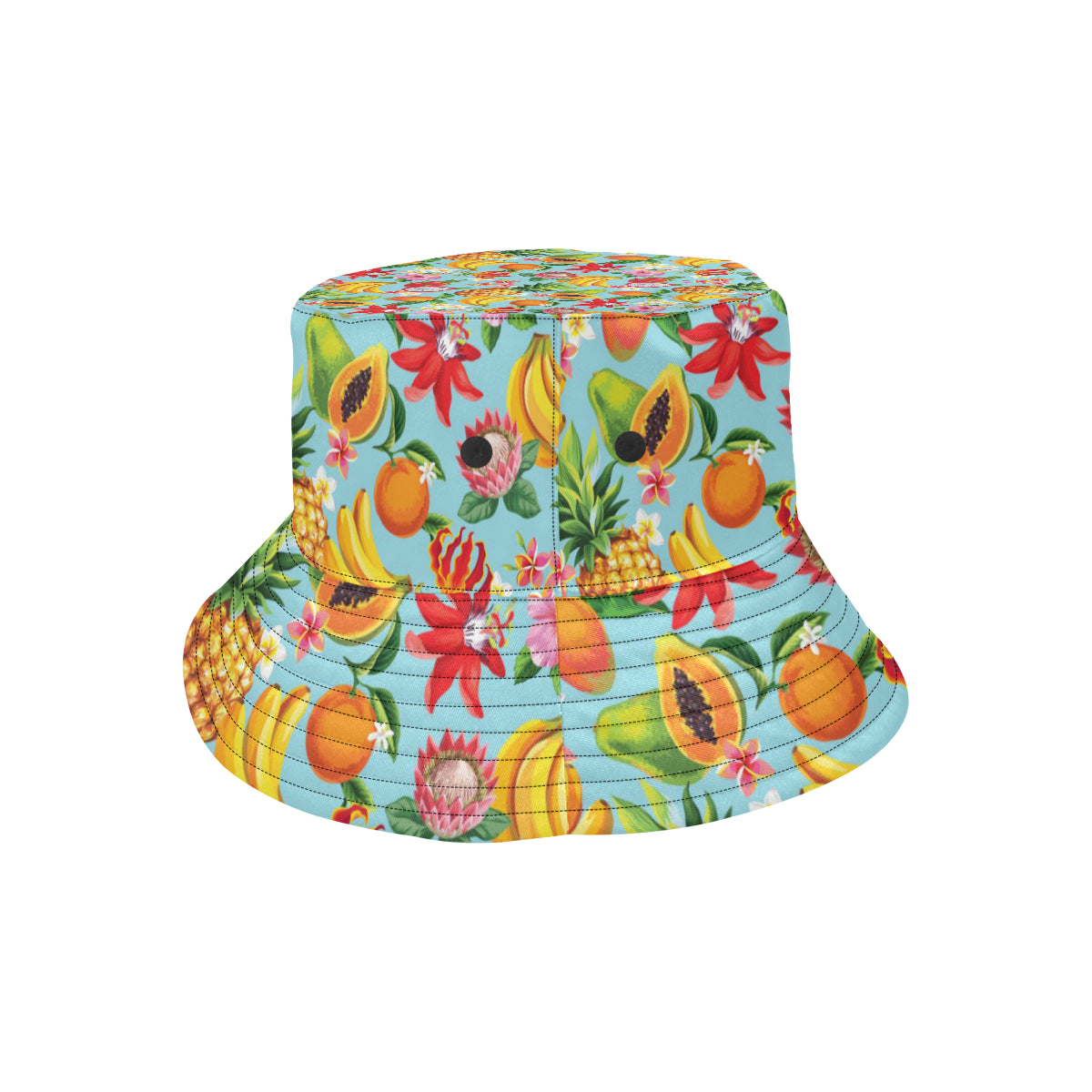 Tropical Fruits Pattern Print Design TF01 Unisex Bucket Hat