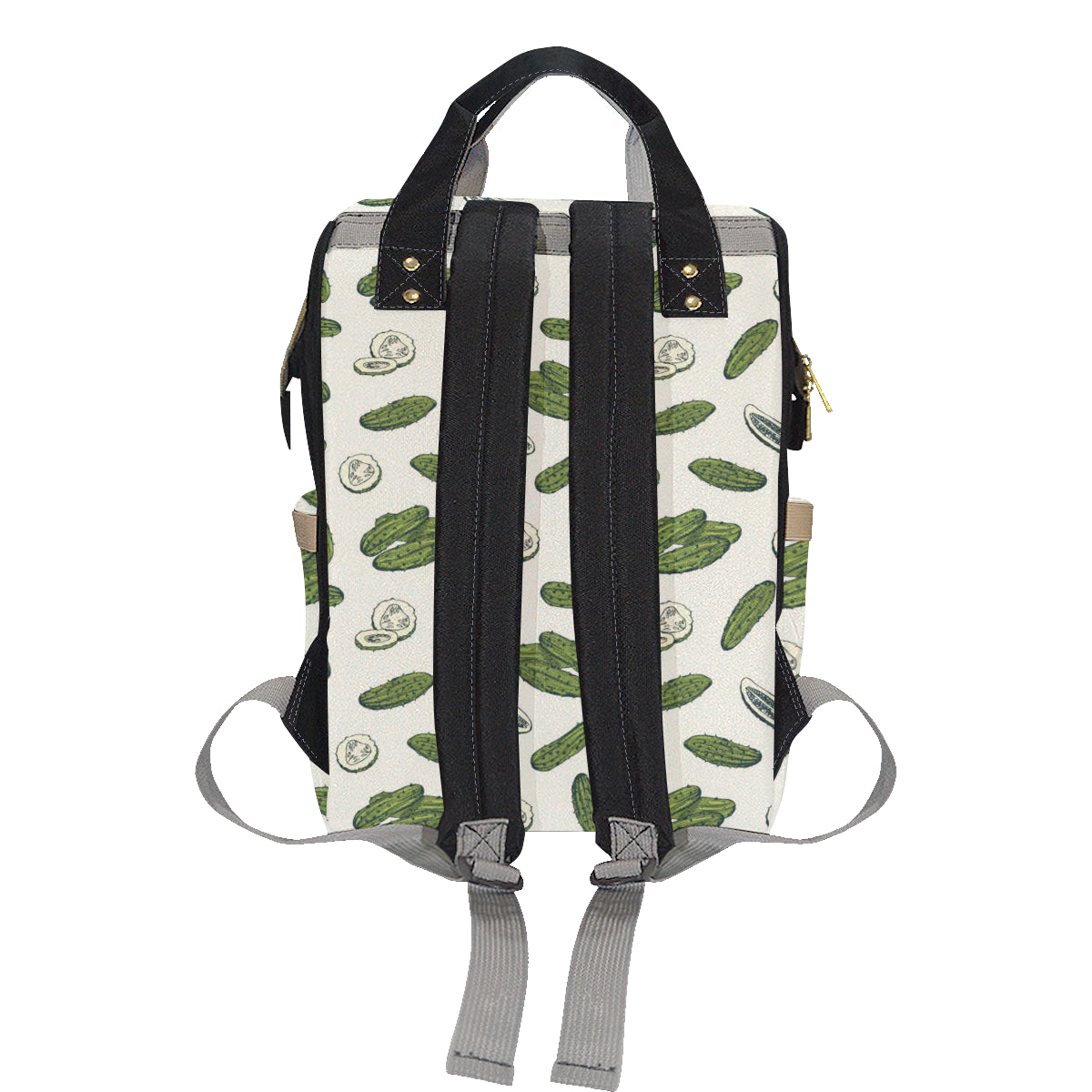 Cucumber Pattern Print Design CC05 Diaper Bag Backpack