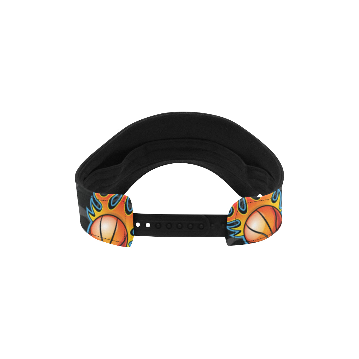 Basketball Fire Print Pattern Unisex Sun Visor