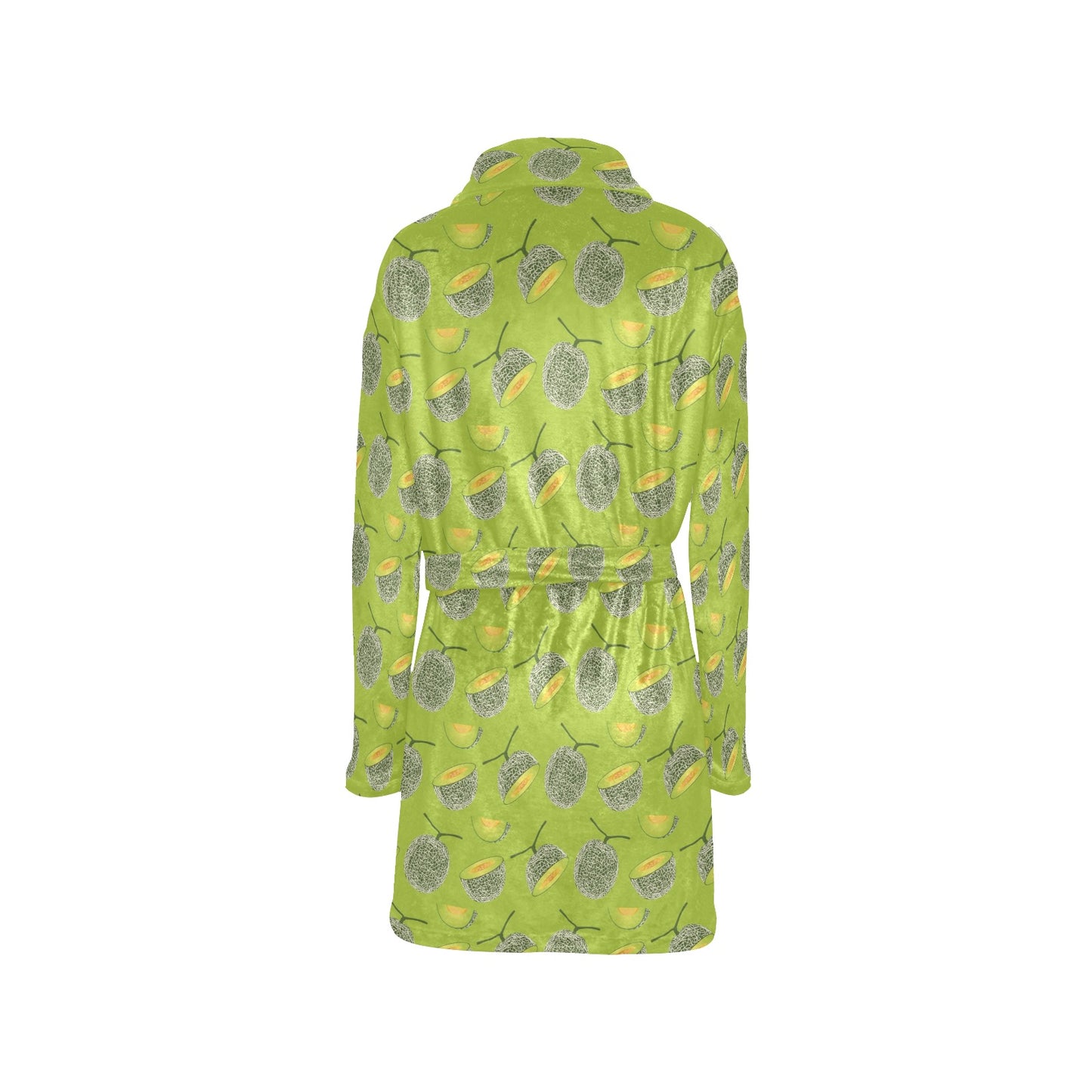 Cantaloupe Pattern Print Design 03 Women's Fleece Robe