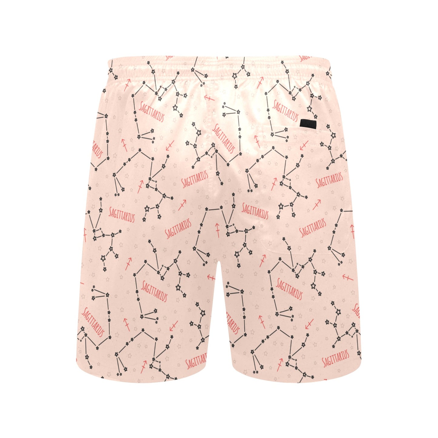 Sagittarius Star Print Design LKS302 Men's Swim Trunks Beach Shorts