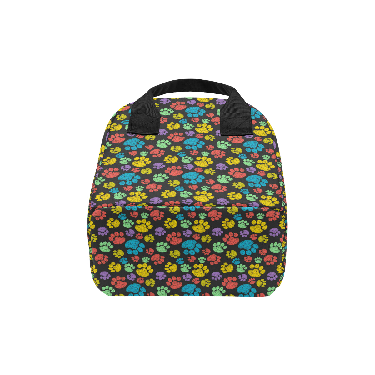 Paw Colorful Print Insulated Lunch Bag