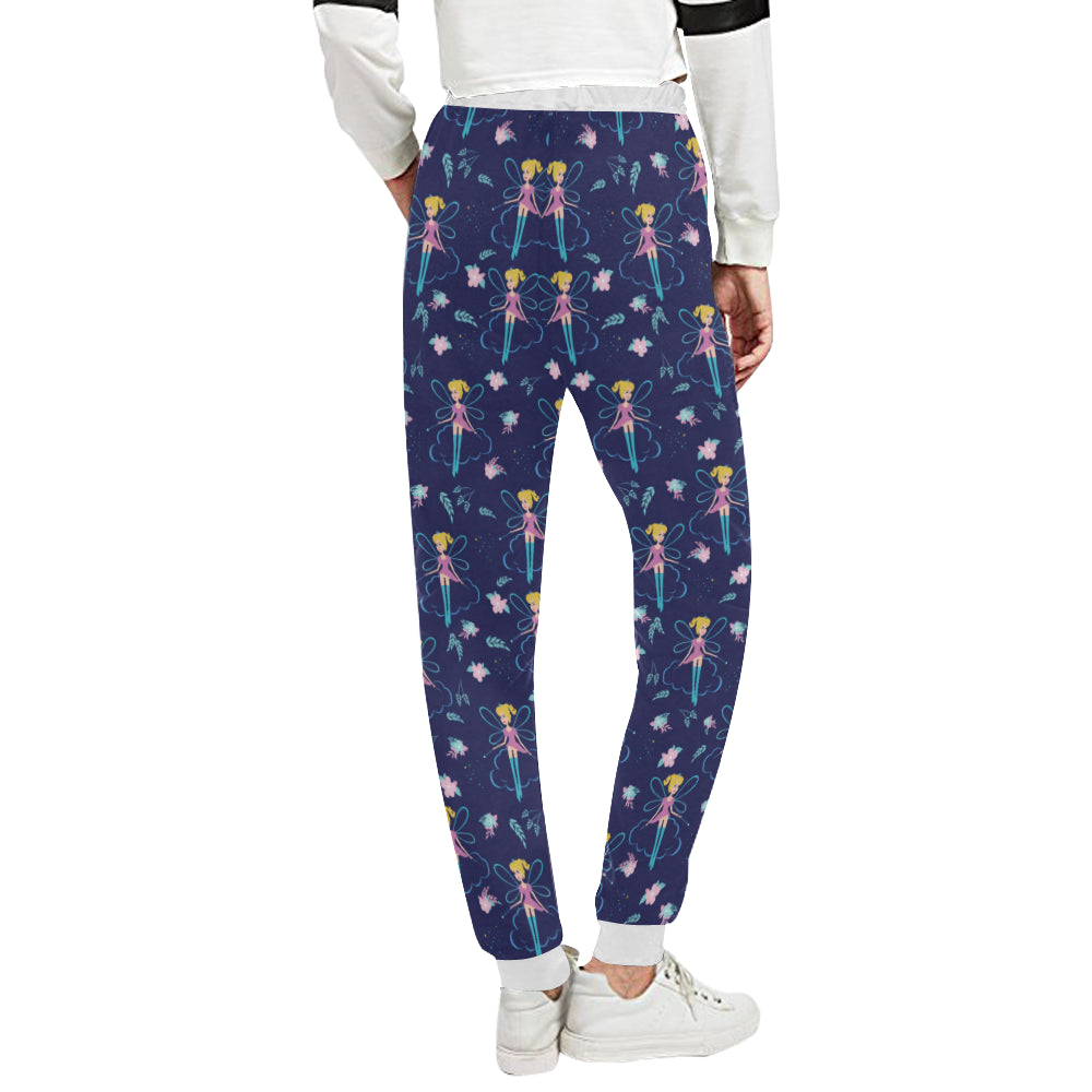 Fairy Cartoon Style Print Pattern Unisex Sweatpants