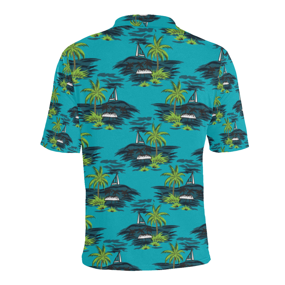Pacific island Pattern Print Design A01 Men Polo Shirt