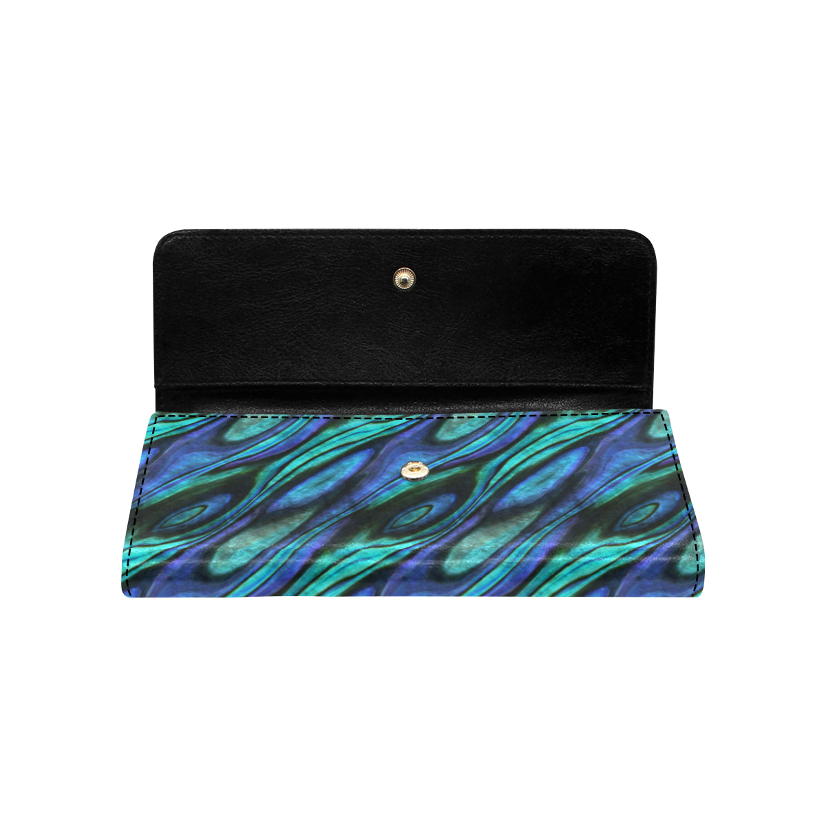 Abalone Pattern Print Design 03 Women's Trifold Wallet