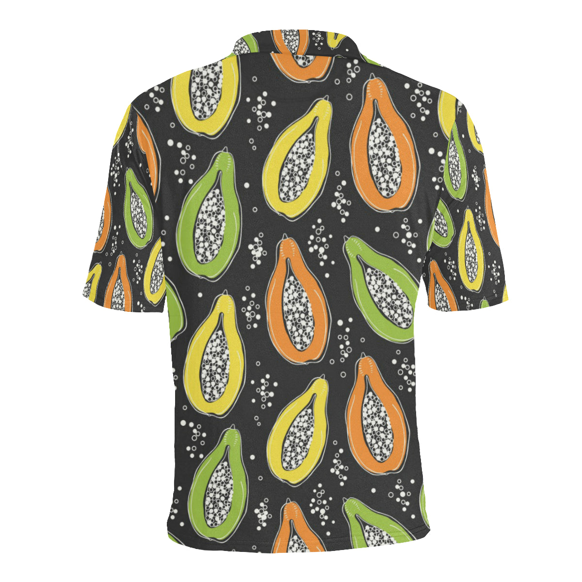 Papaya Pattern Print Design PP05 Men Polo Shirt