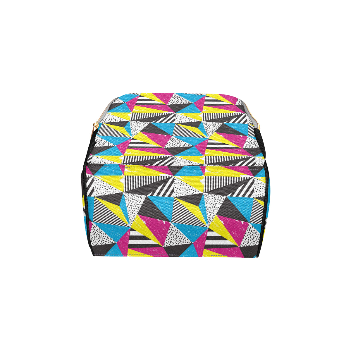 80s Pattern Print Design 2 Diaper Bag Backpack