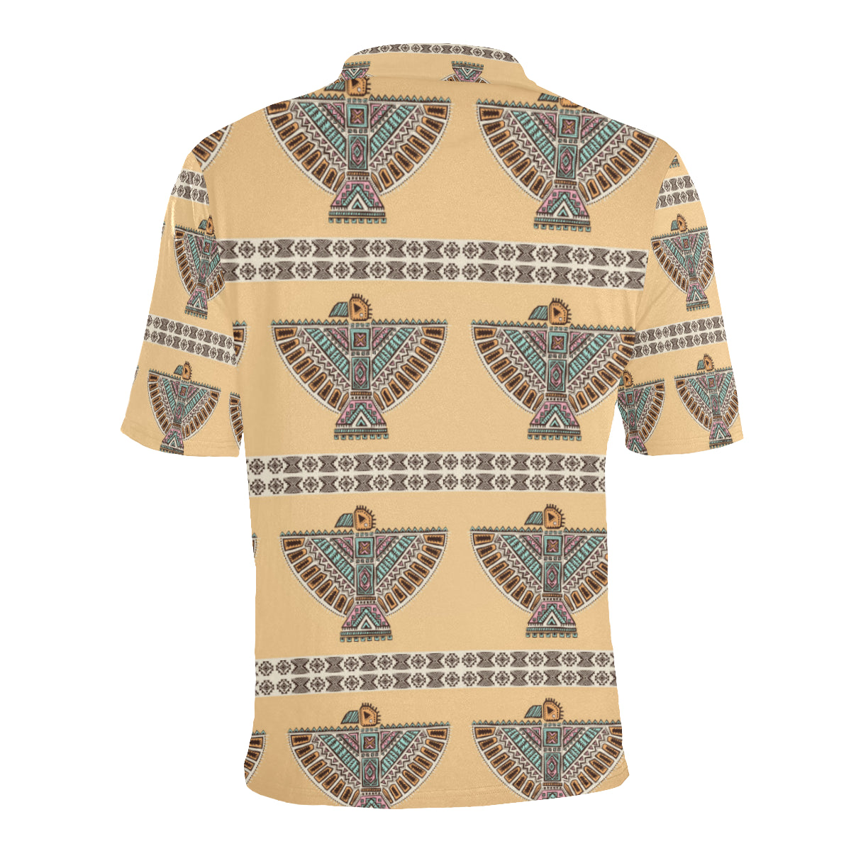 Native American Eagle Pattern Men Polo Shirt