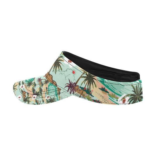Pacific island Pattern Print Design A03 Unisex Sun Visor