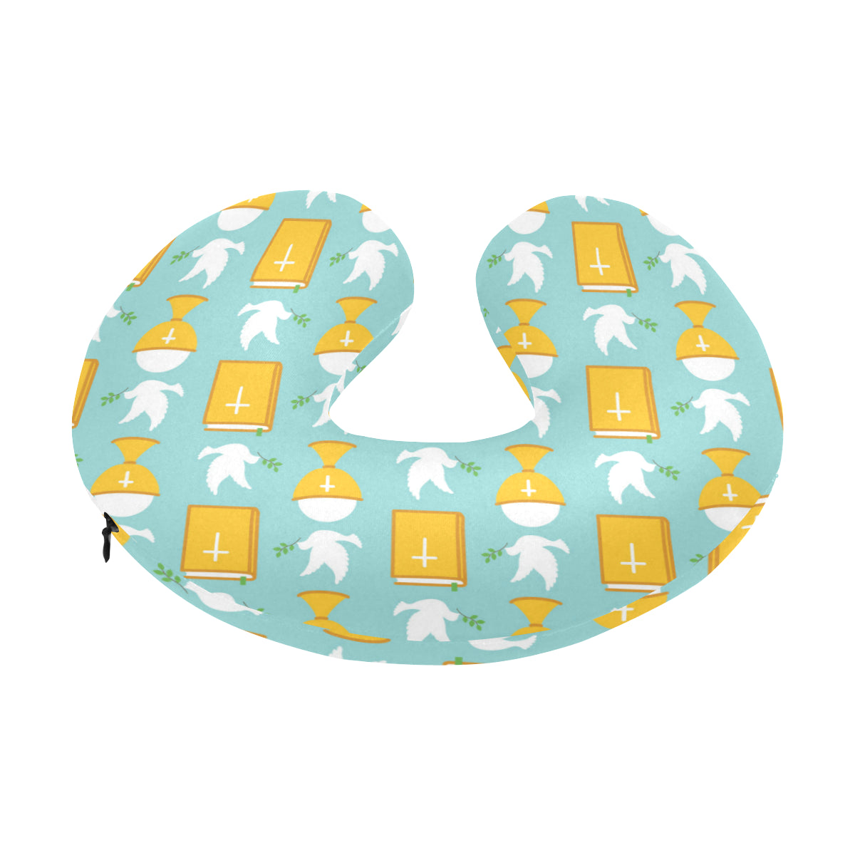 Christian Pattern Print Design 02 U-Shaped Travel Neck Pillow