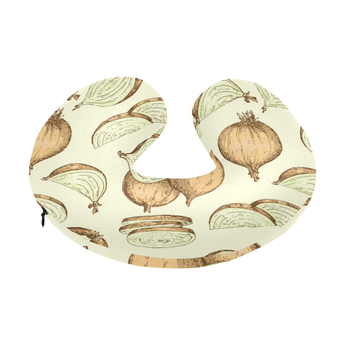 Onion Pattern Print Design A02 U-Shaped Travel Neck Pillow