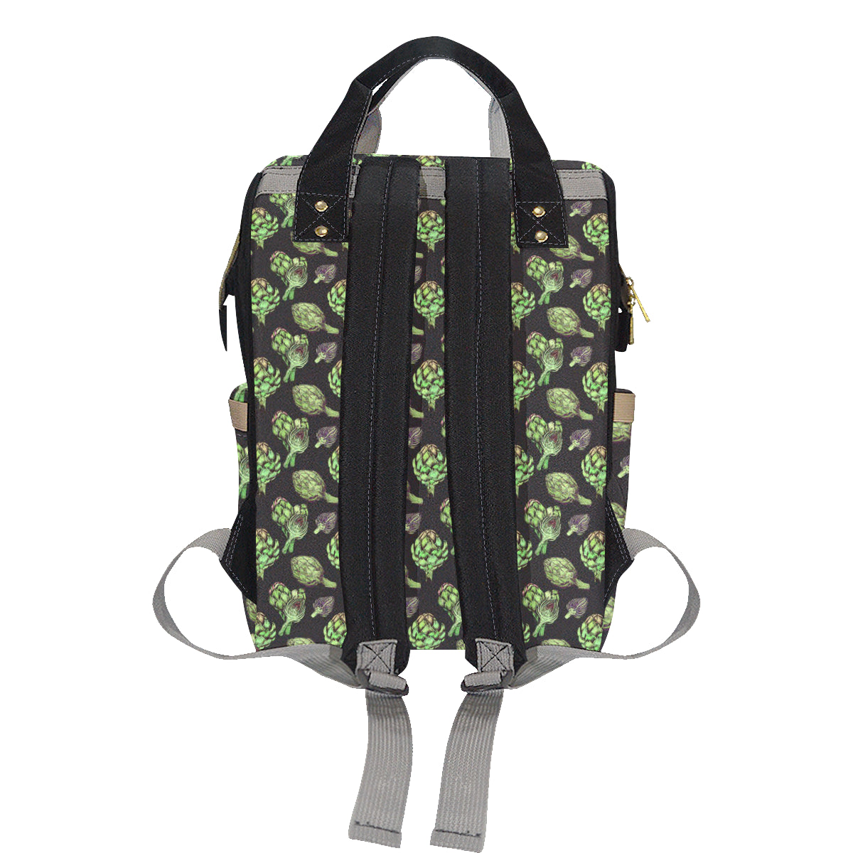 Artichoke Pattern Print Design 02 Diaper Bag Backpack