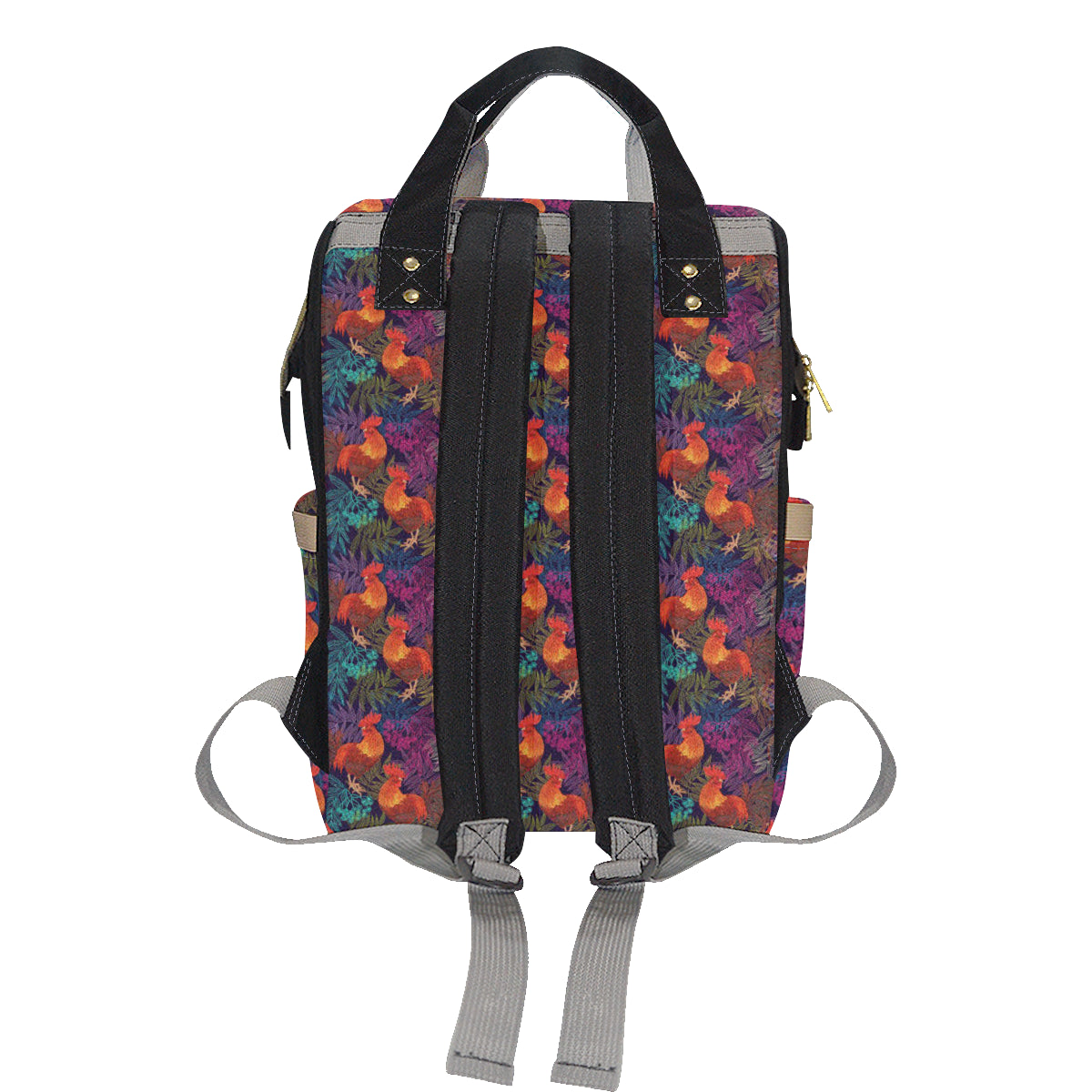 Rooster Print Style Diaper Bag Backpack