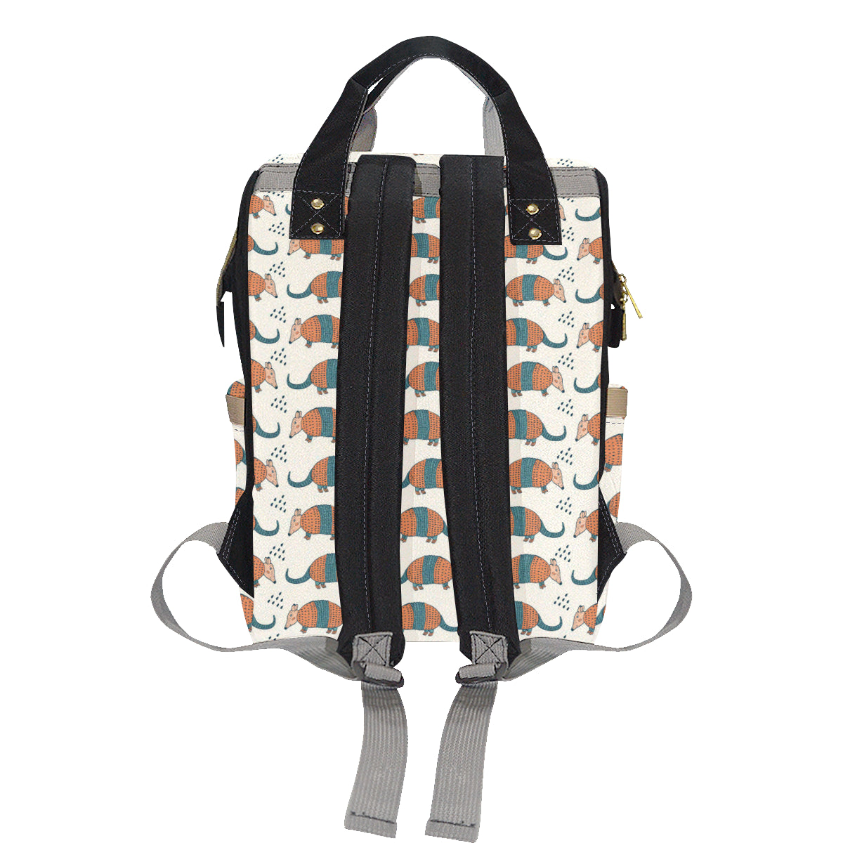 Armadillo Pattern Print Design 01 Diaper Bag Backpack