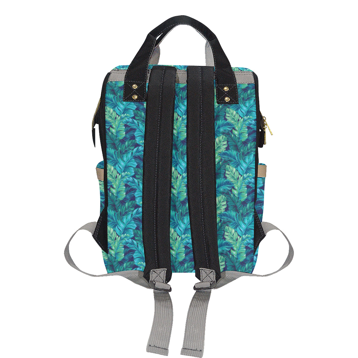 Banana Leaf Pattern Print Design 06 Diaper Bag Backpack