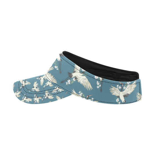 Crane Pattern Print Design 02 Unisex Sun Visor