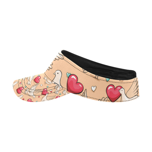 Pigeon Heart Pattern Print Design 04 Unisex Sun Visor