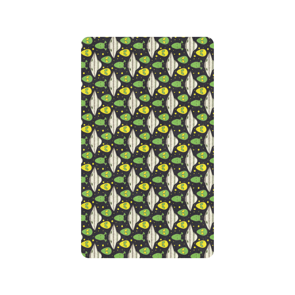 Alien UFO Pattern Rubber Doormat