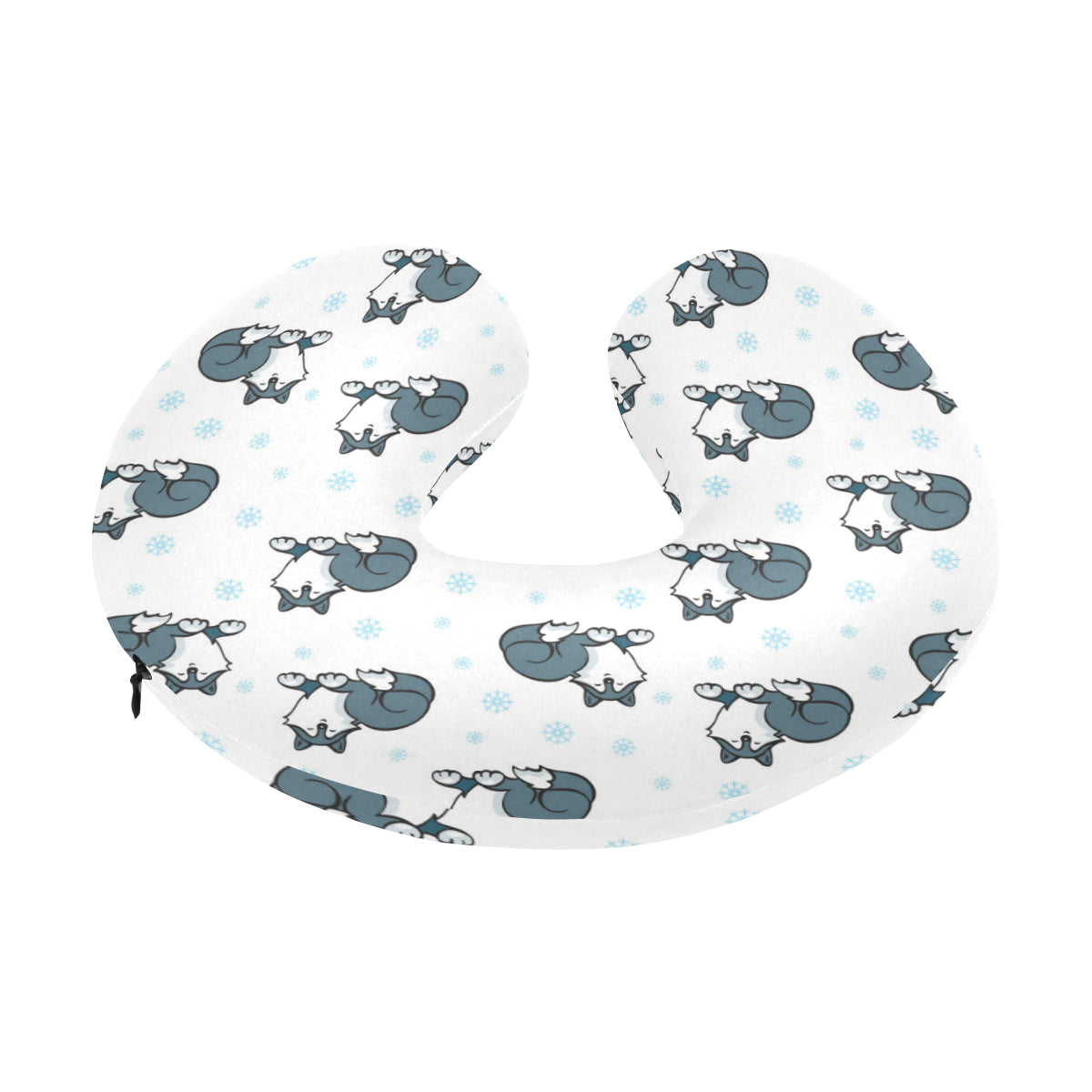 Alaskan Malamute Pattern Print Design 03 U-Shaped Travel Neck Pillow