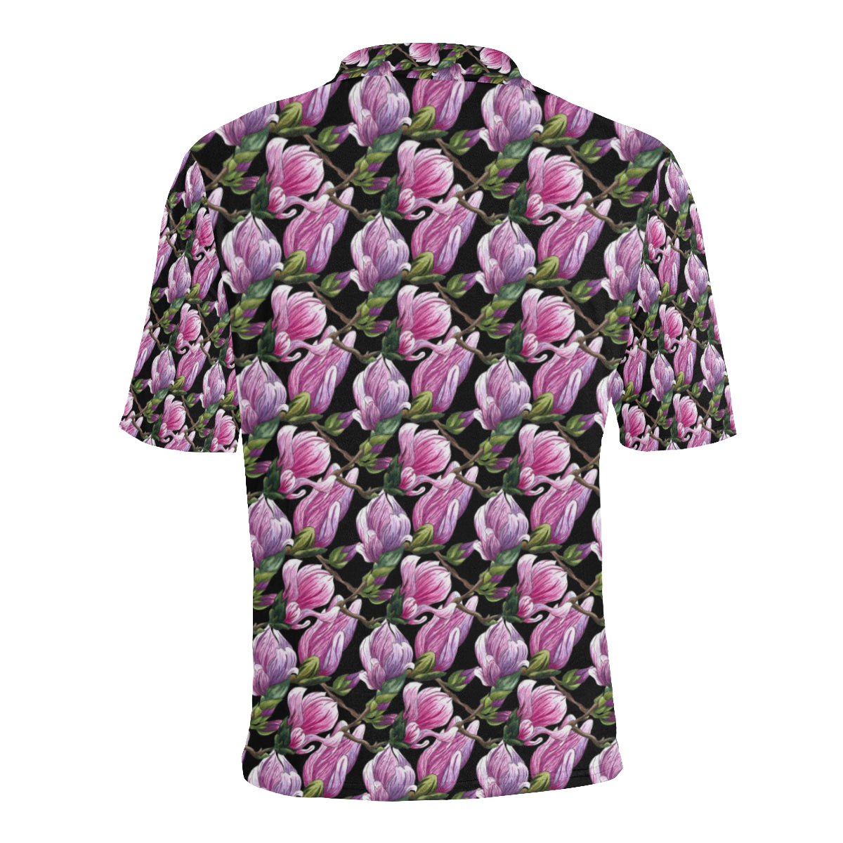 Magnolia Pattern Print Design MAG011 Men Polo Shirt
