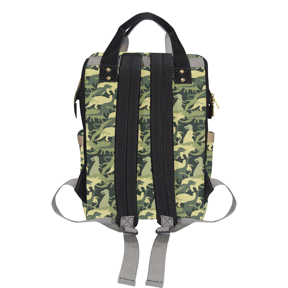 Camouflage Dinosaur Pattern Print Design 03 Diaper Bag Backpack