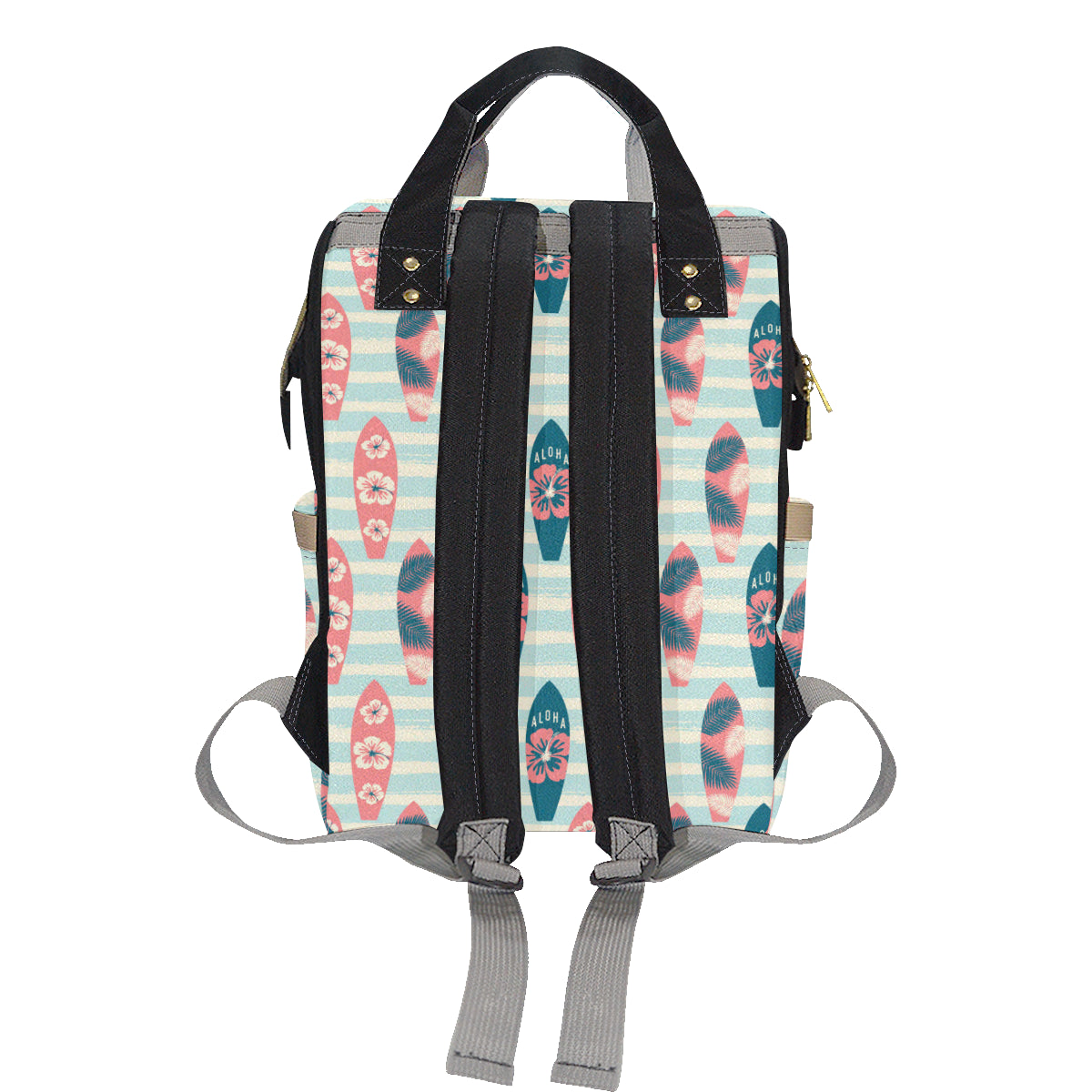 Aloha Hawaii Surfboard Pattern Print Design 02 Diaper Bag Backpack