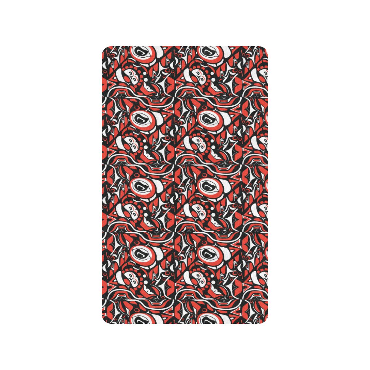 Native North American Themed Print Rubber Doormat