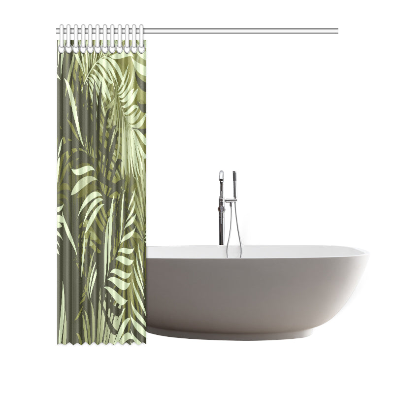 Palm Leaves Pattern Print Design PL05 Shower Curtain