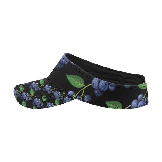 Blueberry Pattern Print Design BB01 Unisex Sun Visor