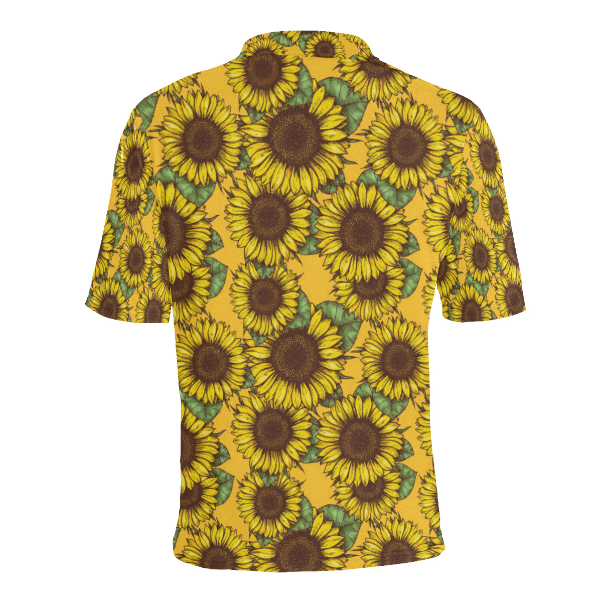 Sunflower Pattern Print Design SF04 Men Polo Shirt