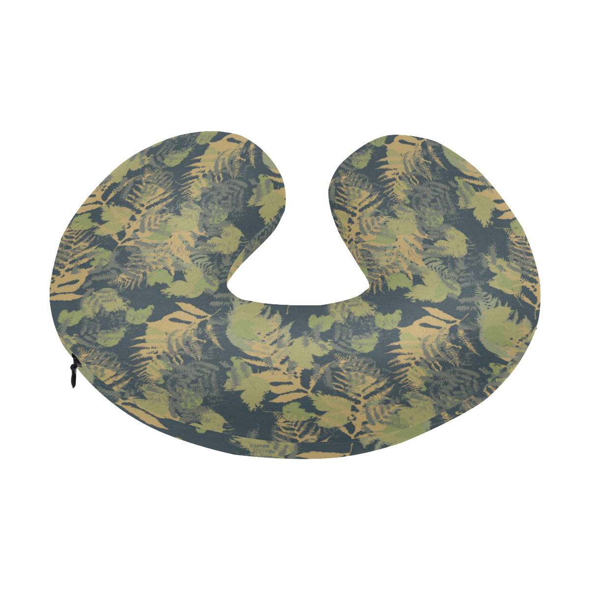 Camouflage Tropical Pattern Print Design 04 U-Shaped Travel Neck Pillow