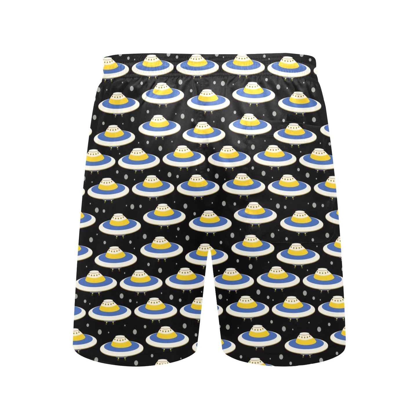 UFO Print Design LKS303 Men's Swim Trunks Beach Shorts