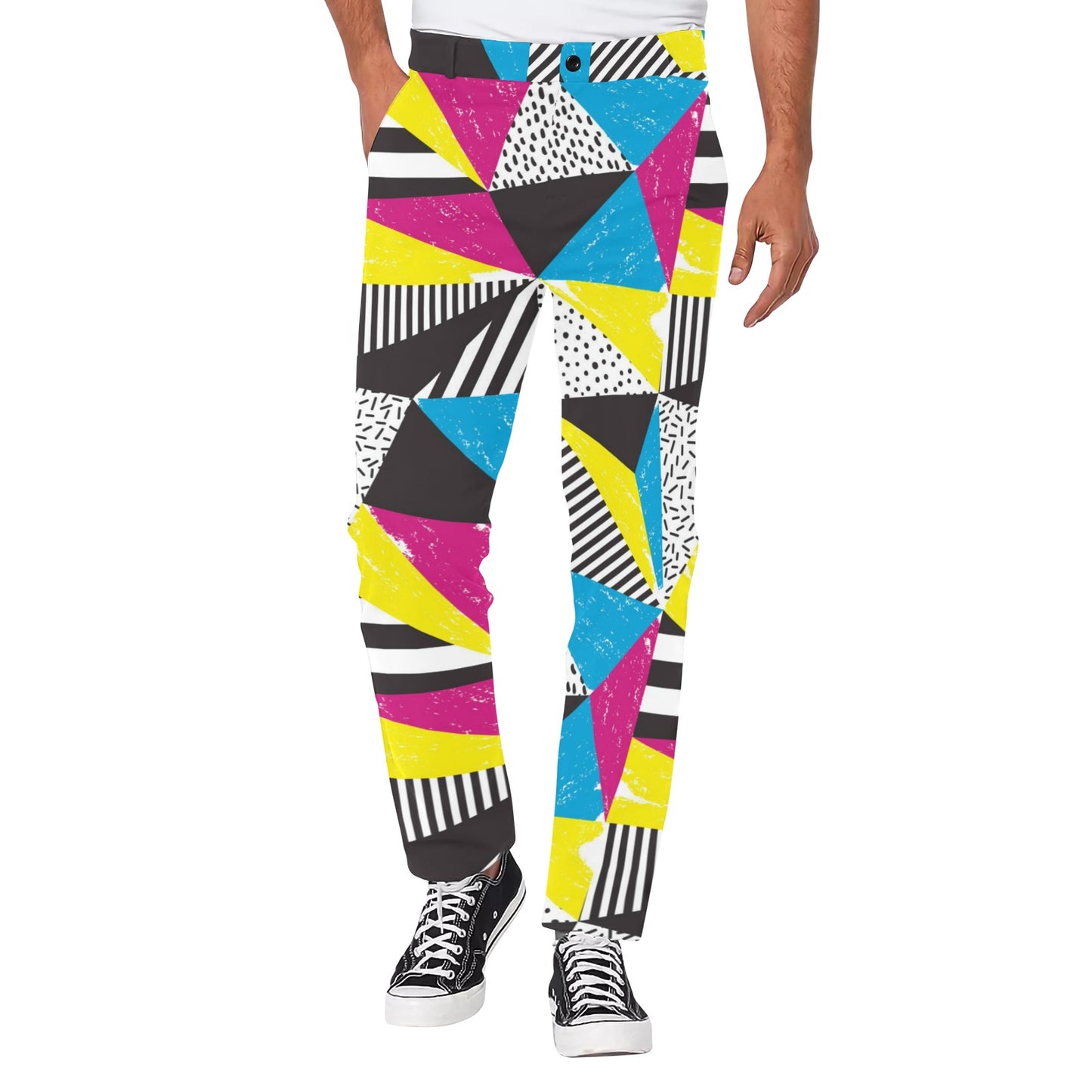 80s Pattern Print Design 2 Men's Pants