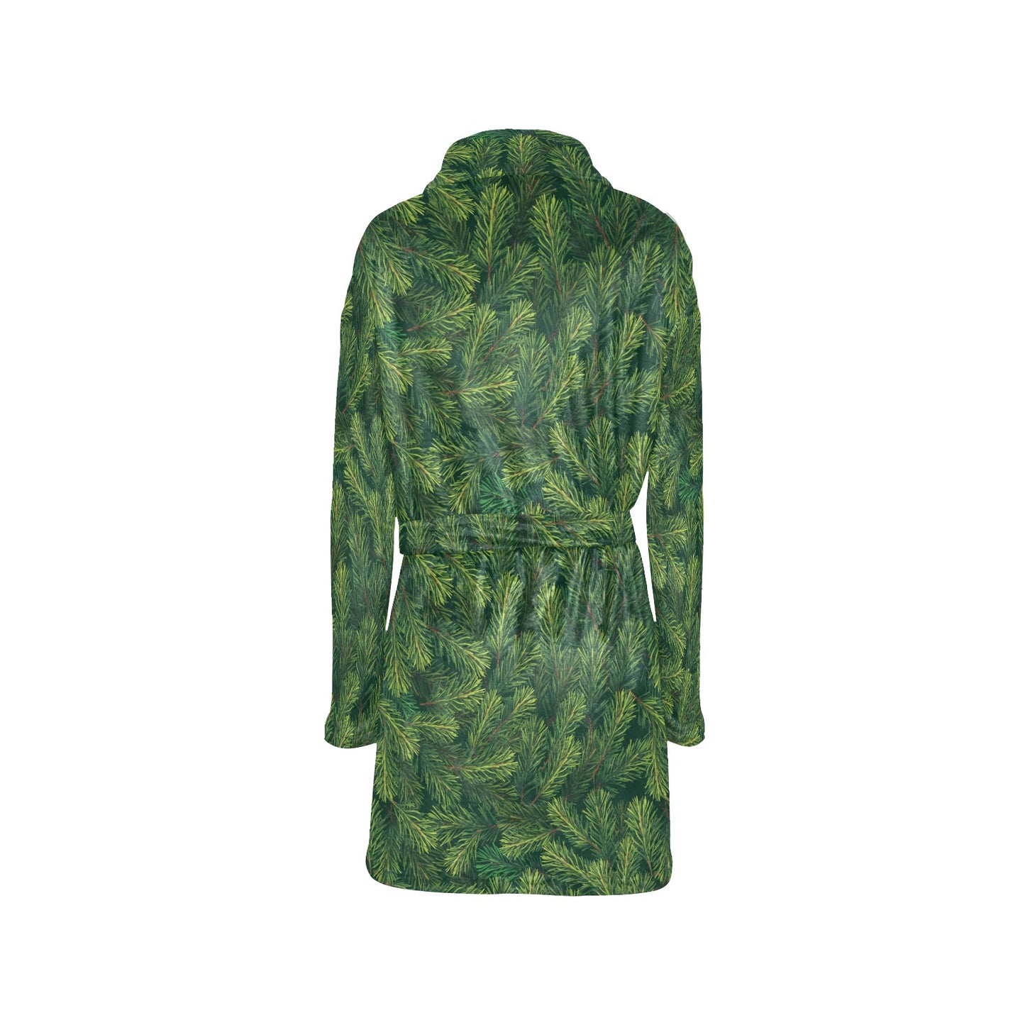 Christmas Tree Pattern Print Design 02 Women's Fleece Robe