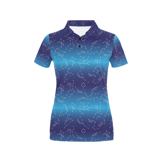 Virgo Print Design LKS302 Women's Polo Shirt